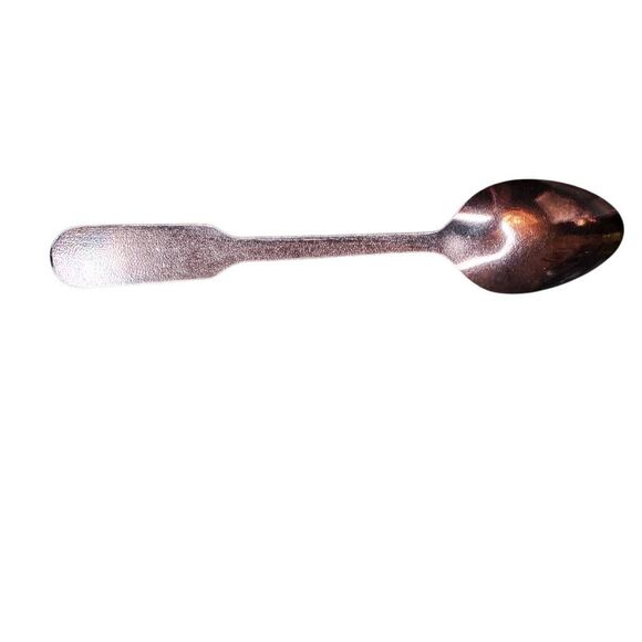 Vintage Soviet Era Alma-Ata Souvenir Nickel Silver Melchior Spoons Set of 12 wit - Picture 6 of 6